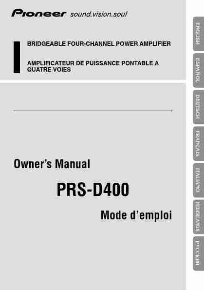 Pioneer Stereo Amplifier PRS-D400-page_pdf